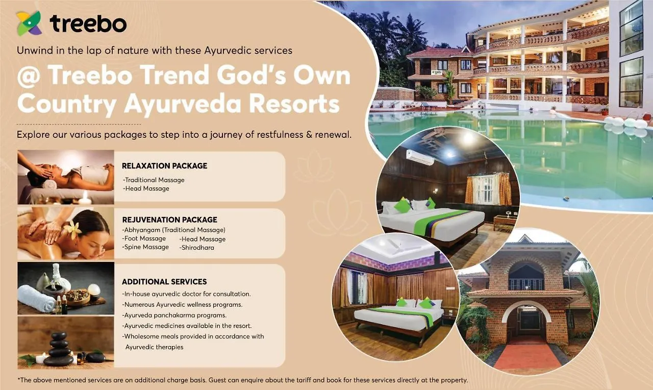 Hotel Treebo Trend God'S Own Country Ayurveda Resorts Kovalam